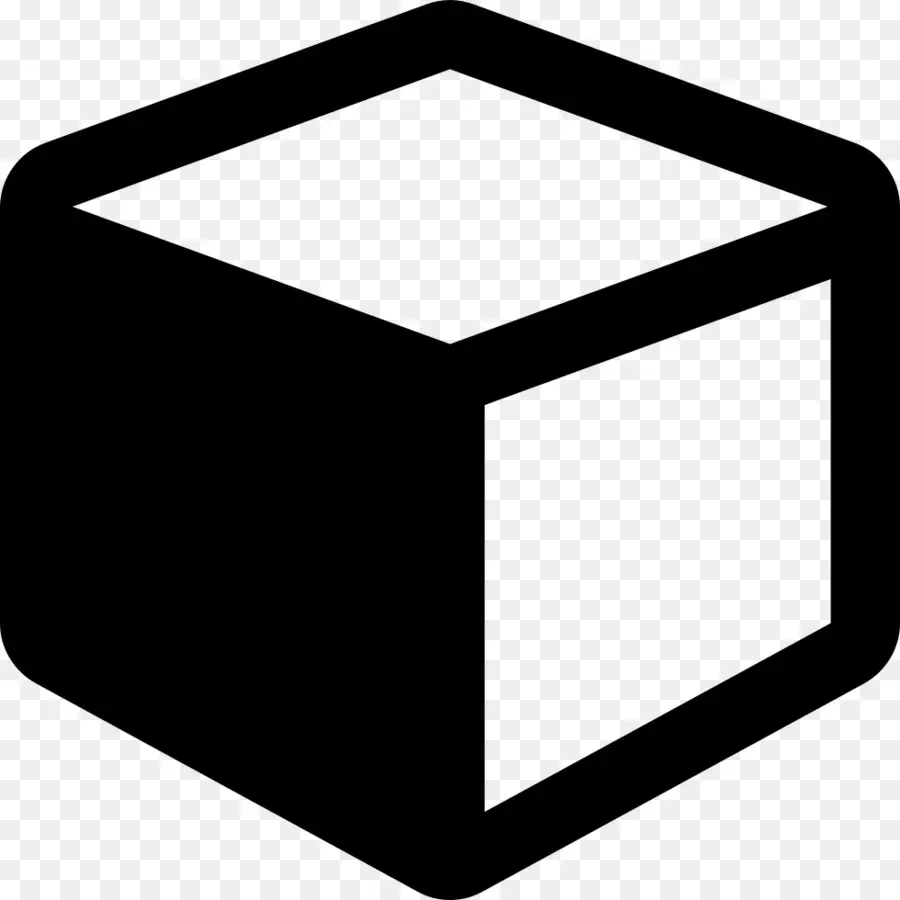 Cubo Negro，Geométrico PNG