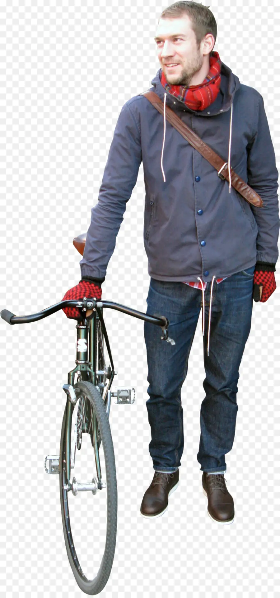 Hombre Con Bicicleta，Bicicleta PNG