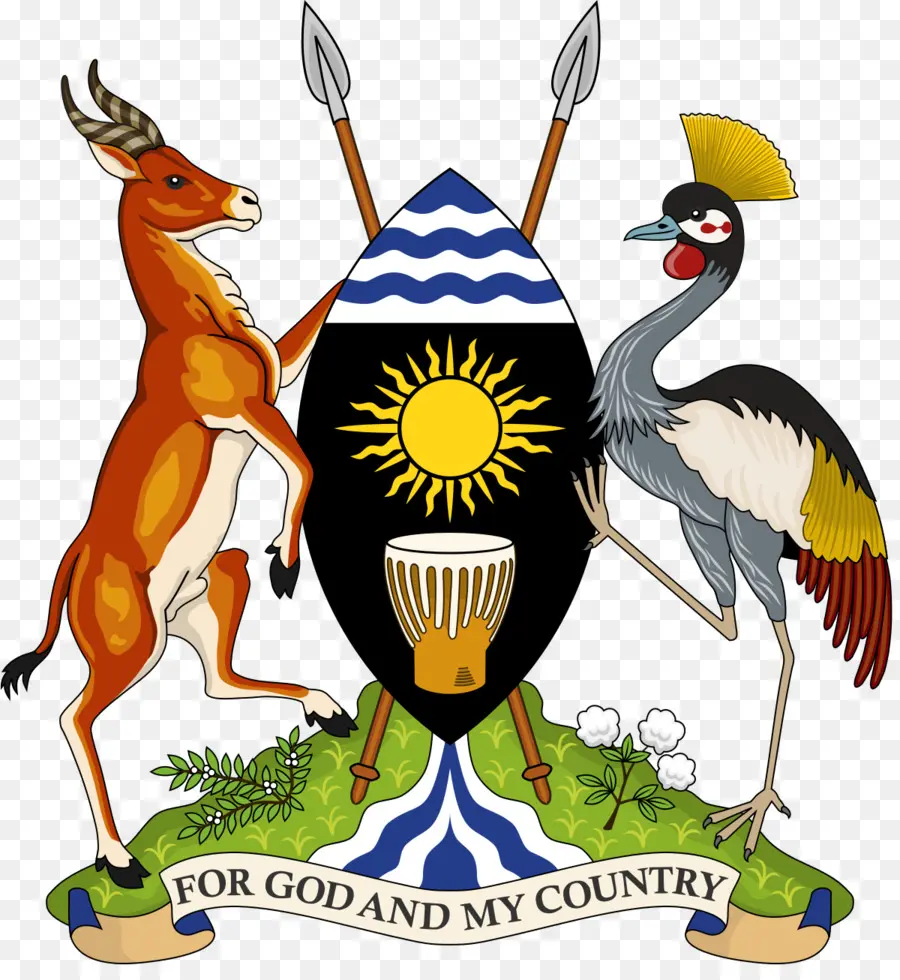 Uganda，Escudo De Armas De Uganda PNG