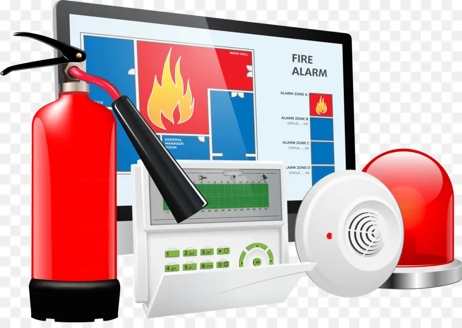 Seguridad Sistemas De Alarmas，Sistema De Alarma De Incendio PNG
