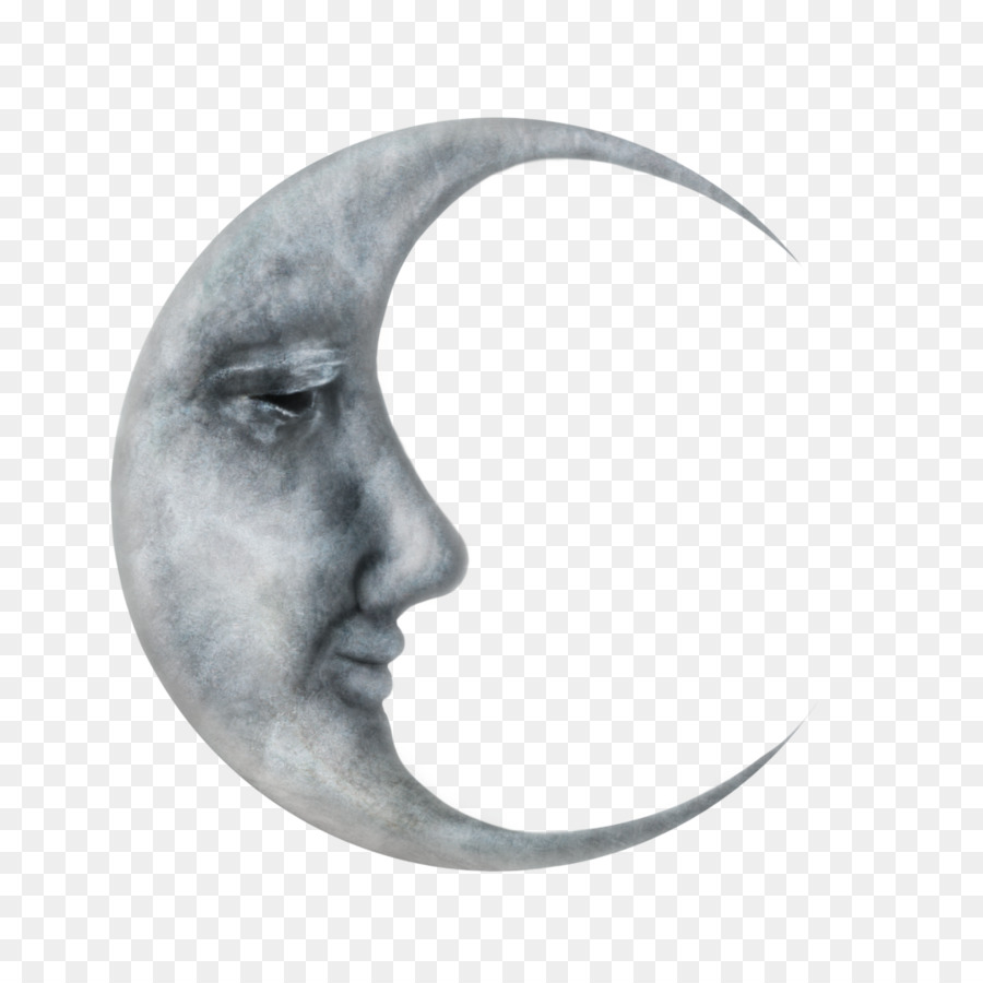 Dibujo de la luna, luna, mitad, media Luna png