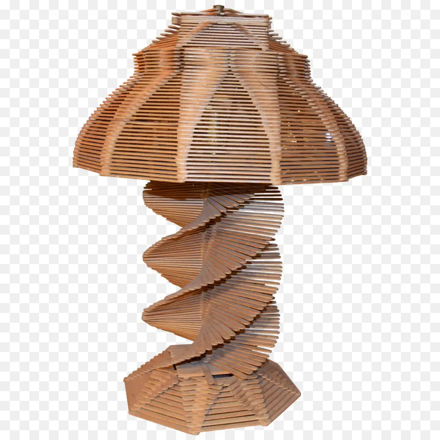 Lámpara De Madera，Espiral PNG