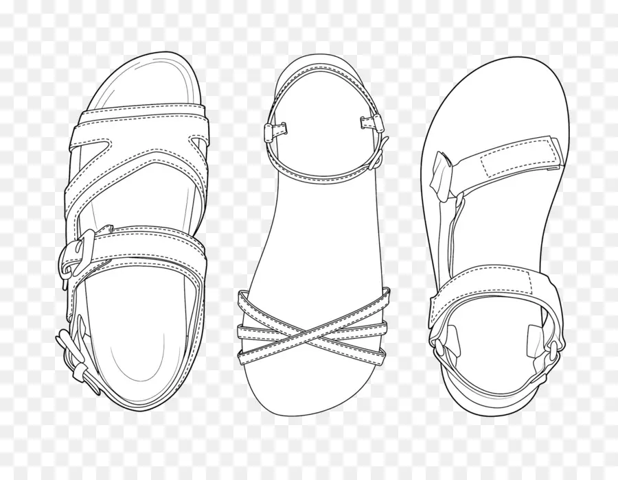 Sandalias，Correas PNG