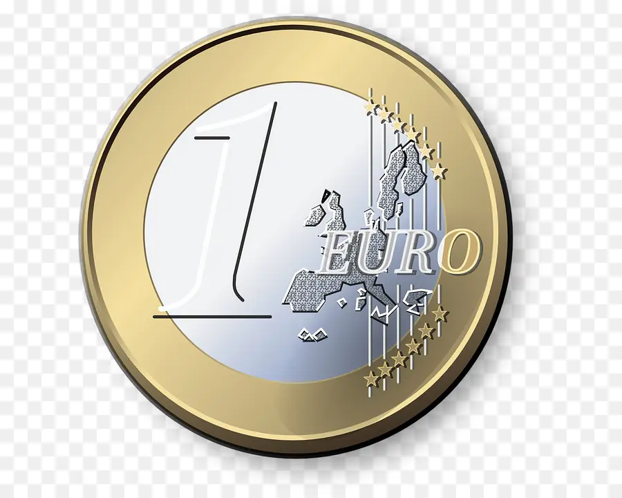 1 Moneda Euro，Euro PNG