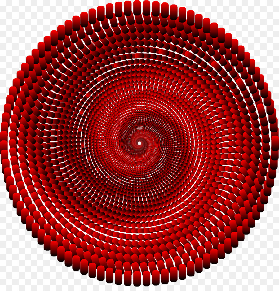 Espiral Roja，Hipnótico PNG