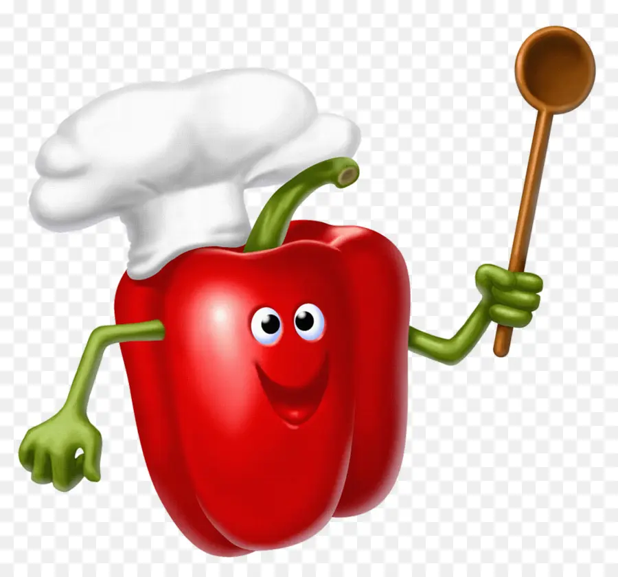 Pimiento Rojo，Gorro De Cocinero PNG