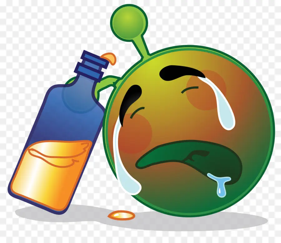 Emoji Borracho，Botella PNG