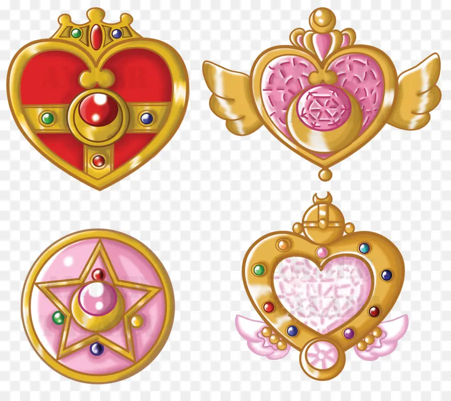 Broches En Forma De Corazón，Joyas PNG