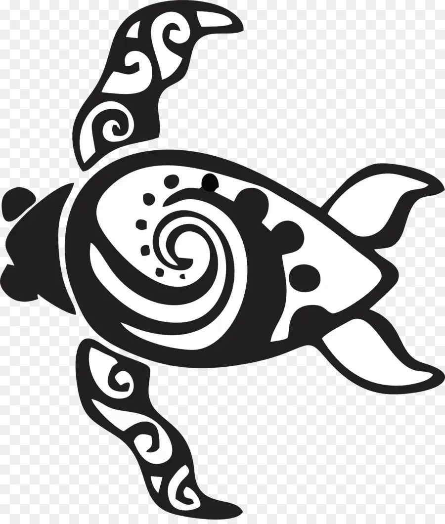 Tortuga Tribal，Diseño PNG