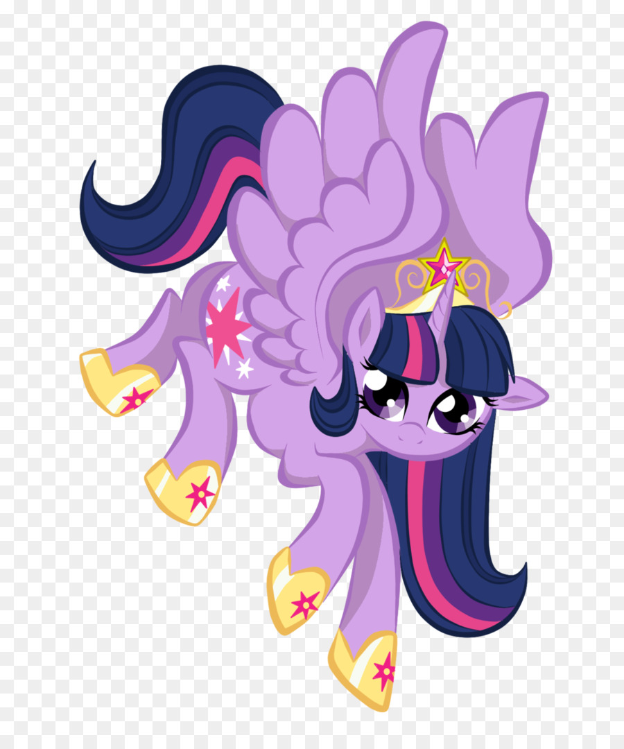 Unicornio Morado，Dibujos Animados PNG