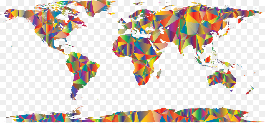 Mapa Mundial，Vistoso PNG