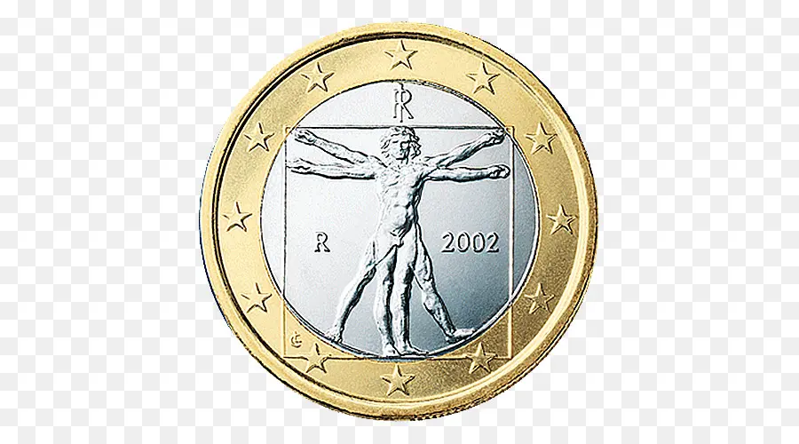 Las Monedas De Euro，1 Moneda De Euro PNG