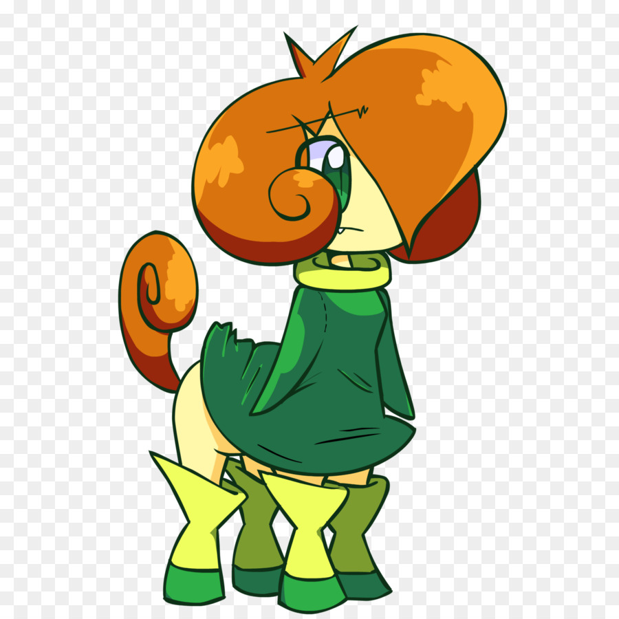 Personaje De Dibujos Animados，Vestido Verde PNG