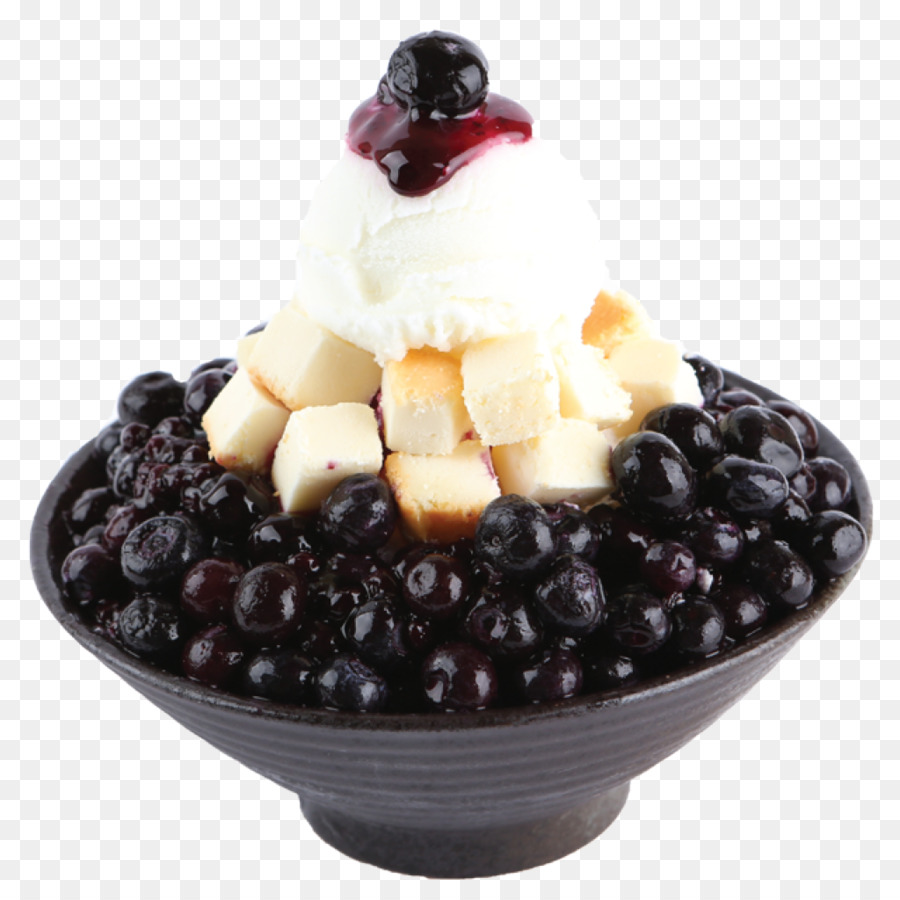 Postre De Arándanos，Helado PNG