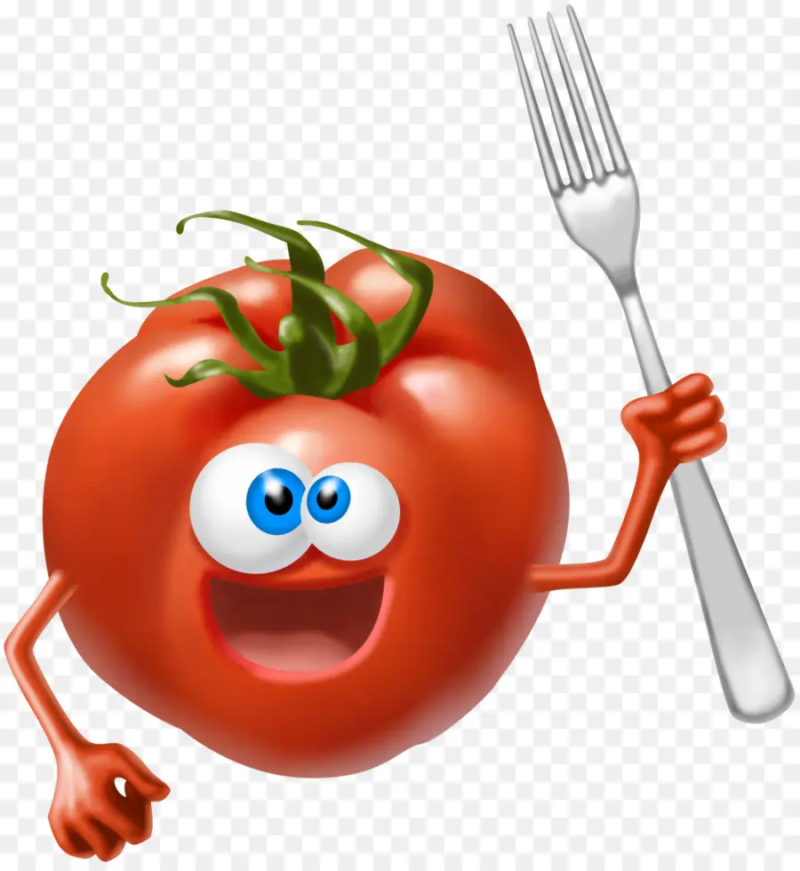 Tomate，Tenedor PNG