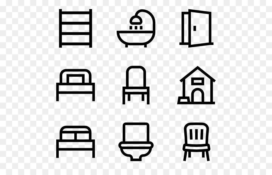 Iconos De Muebles，Describir PNG