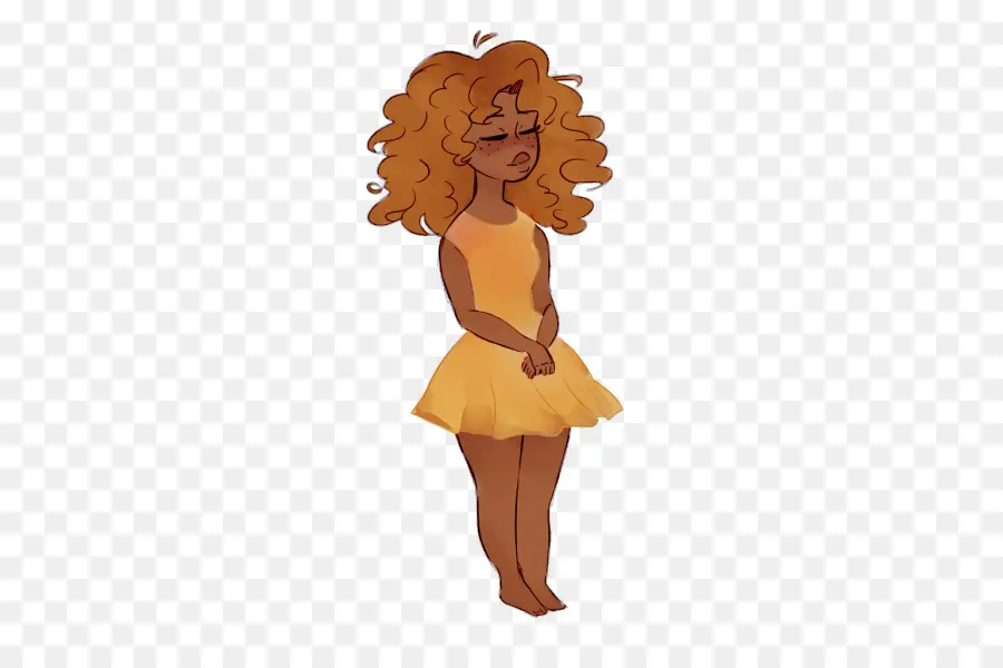 Chica，Pelo Rizado PNG