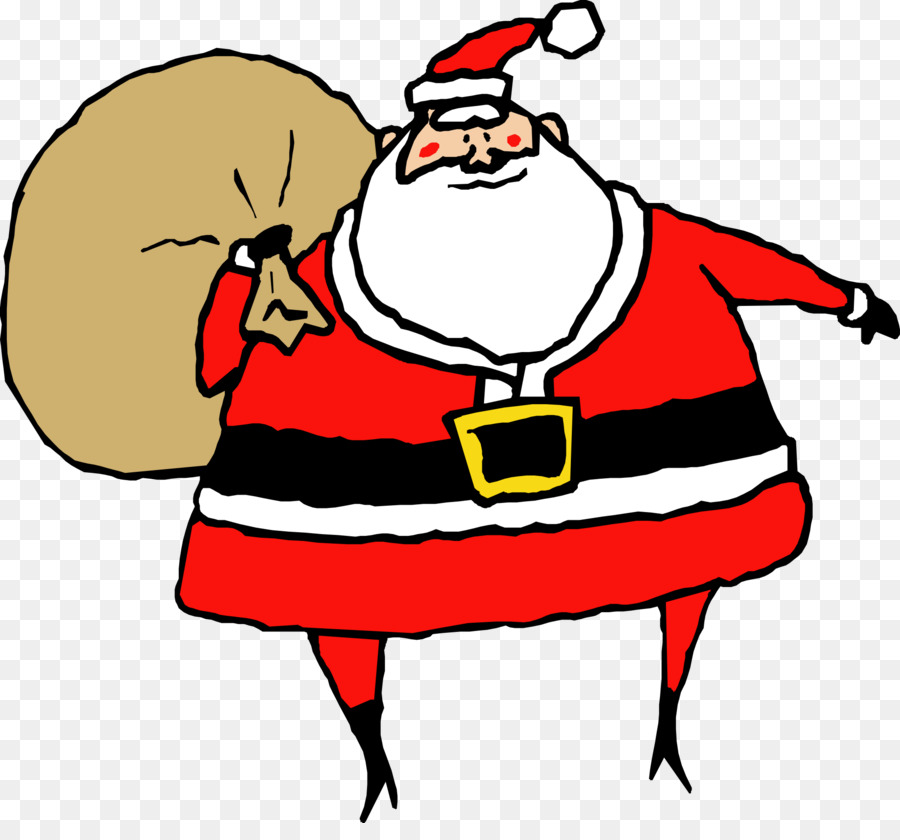 Papá Noel Con Saco，Navidad PNG