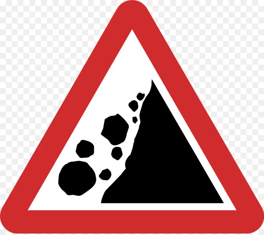 Signo De Rocas Cayendo，Advertencia PNG