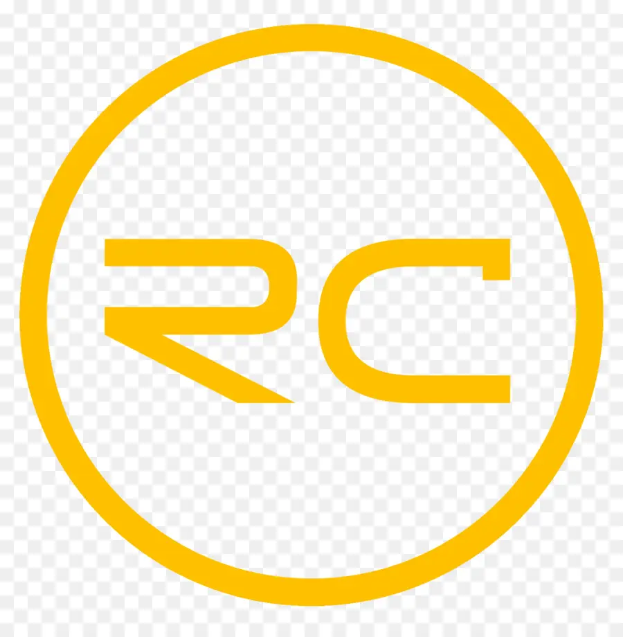 Logotipo Rc Amarillo，Radiocontrol PNG