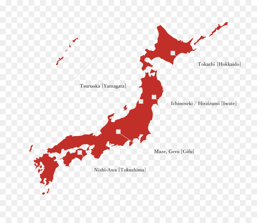 Mapa De Japón，País PNG