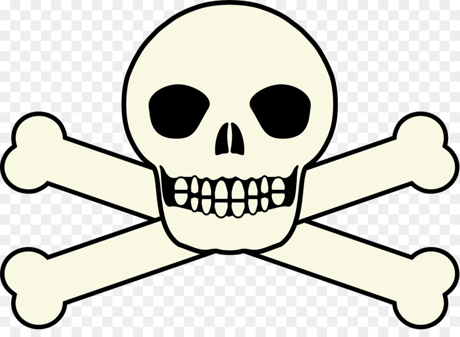 Cráneo Y Bandera Pirata，Cráneo PNG