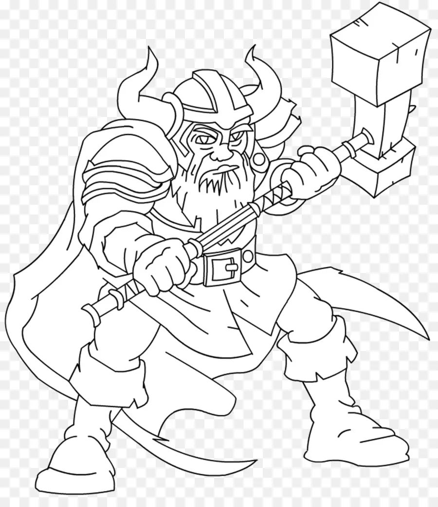 Guerrero Vikingo，Martillo PNG