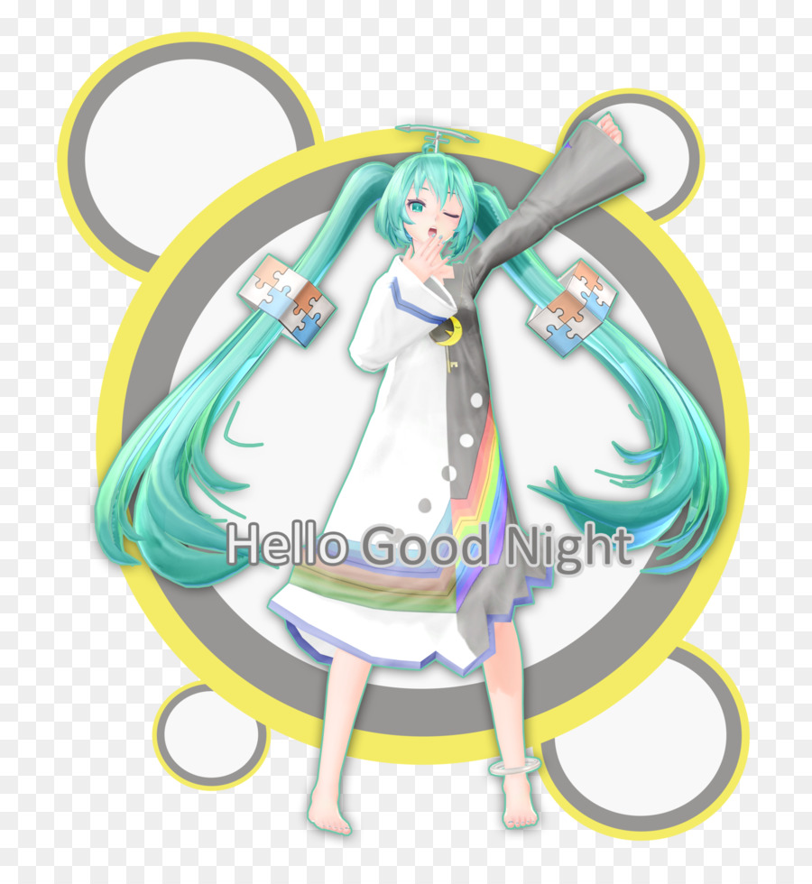 Hatsune Miku，Beso De Buenas Noches PNG