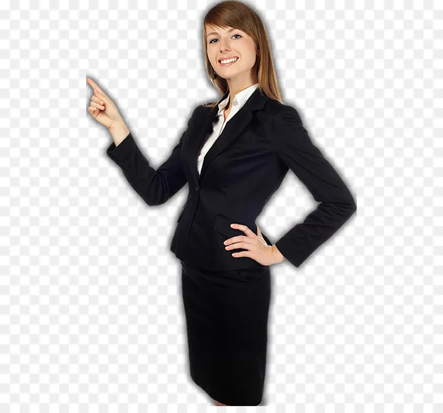 Mujer En Traje Negro，Negocio PNG