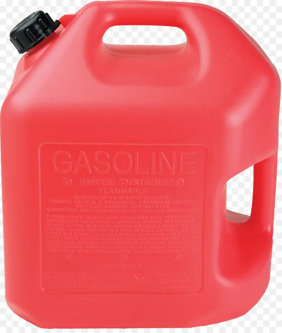 Lata De Gasolina，Rojo PNG