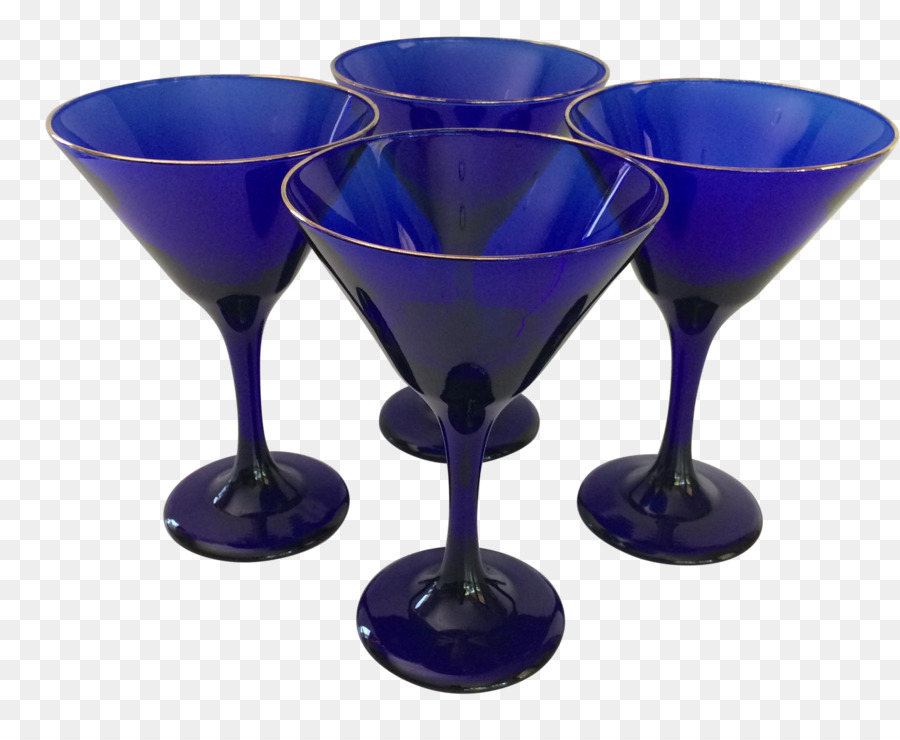 Copas De Martini Azules，Cóctel PNG