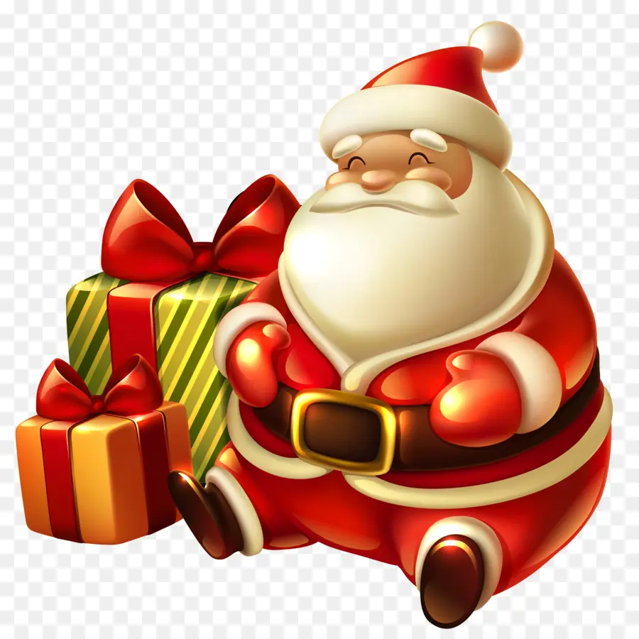 Papá Noel，Regalo PNG