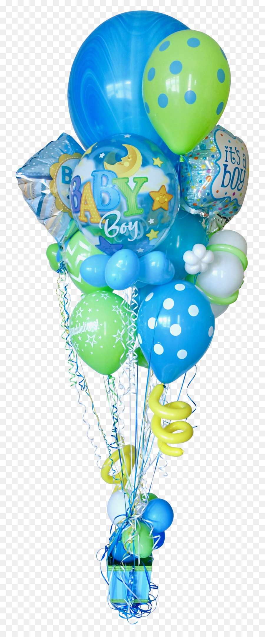 Globos De Bebe Niño，Azul PNG