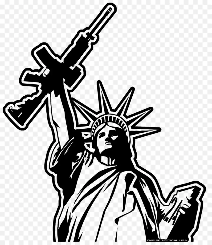 Estatua De La Libertad Con Rifle，Libertad PNG