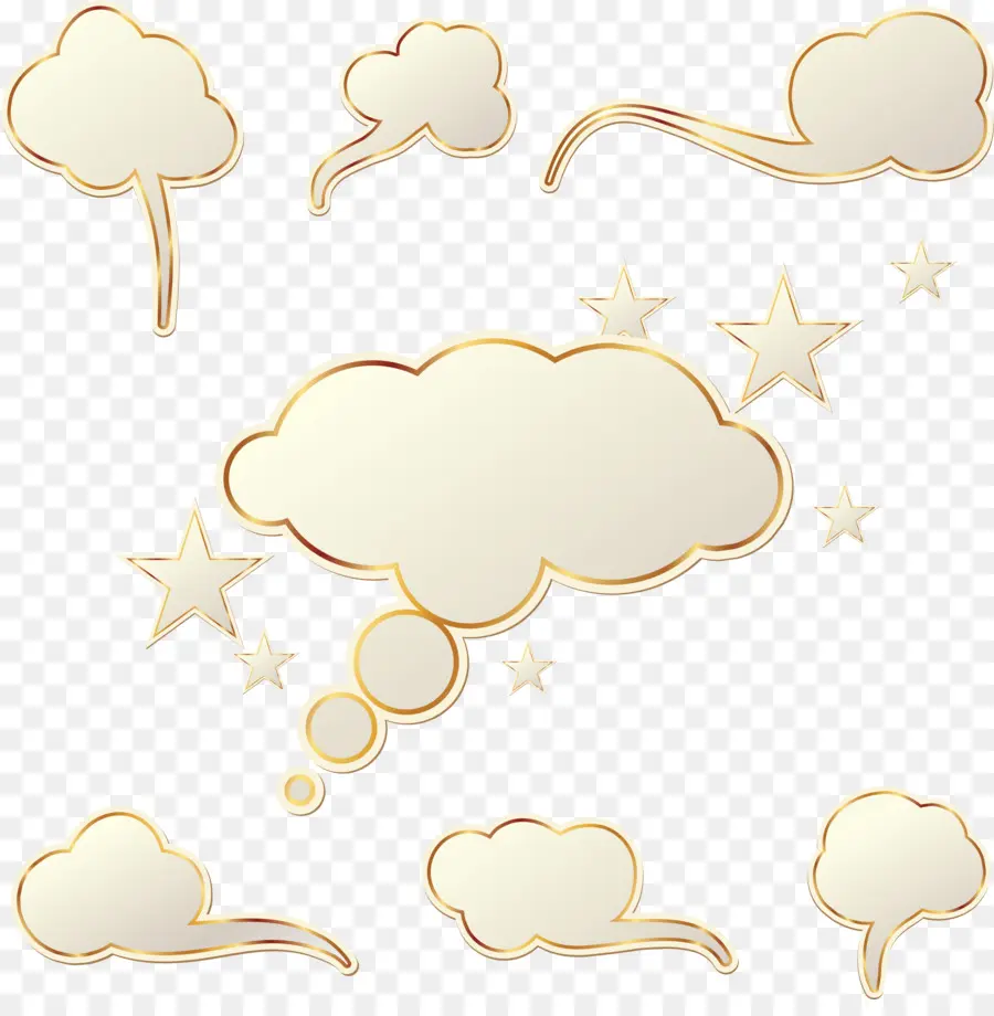 Burbujas De Pensamiento，Nubes PNG