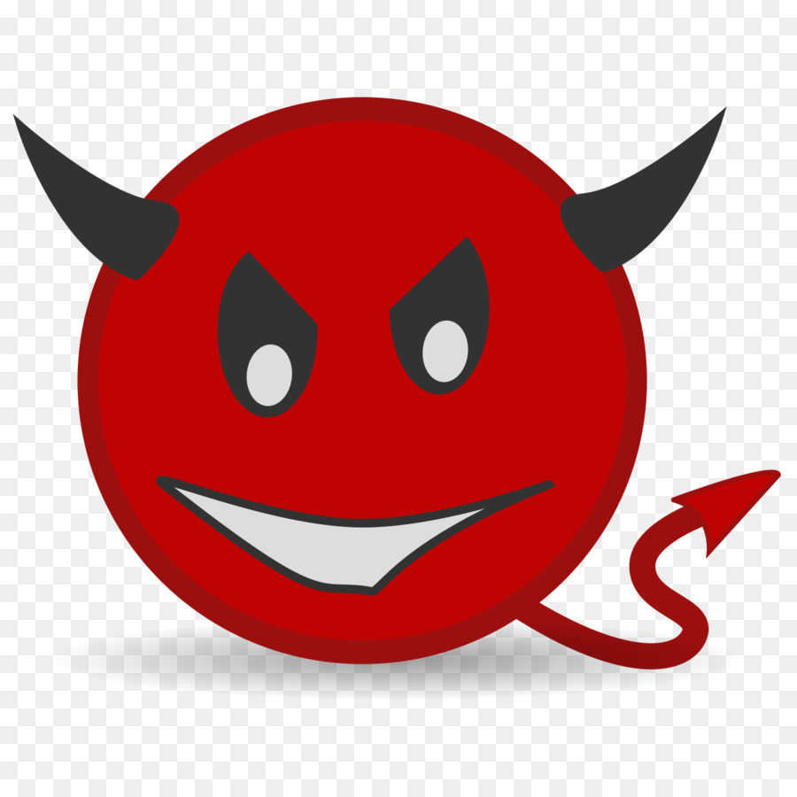 Emoji Del Diablo Rojo，Cuerna PNG