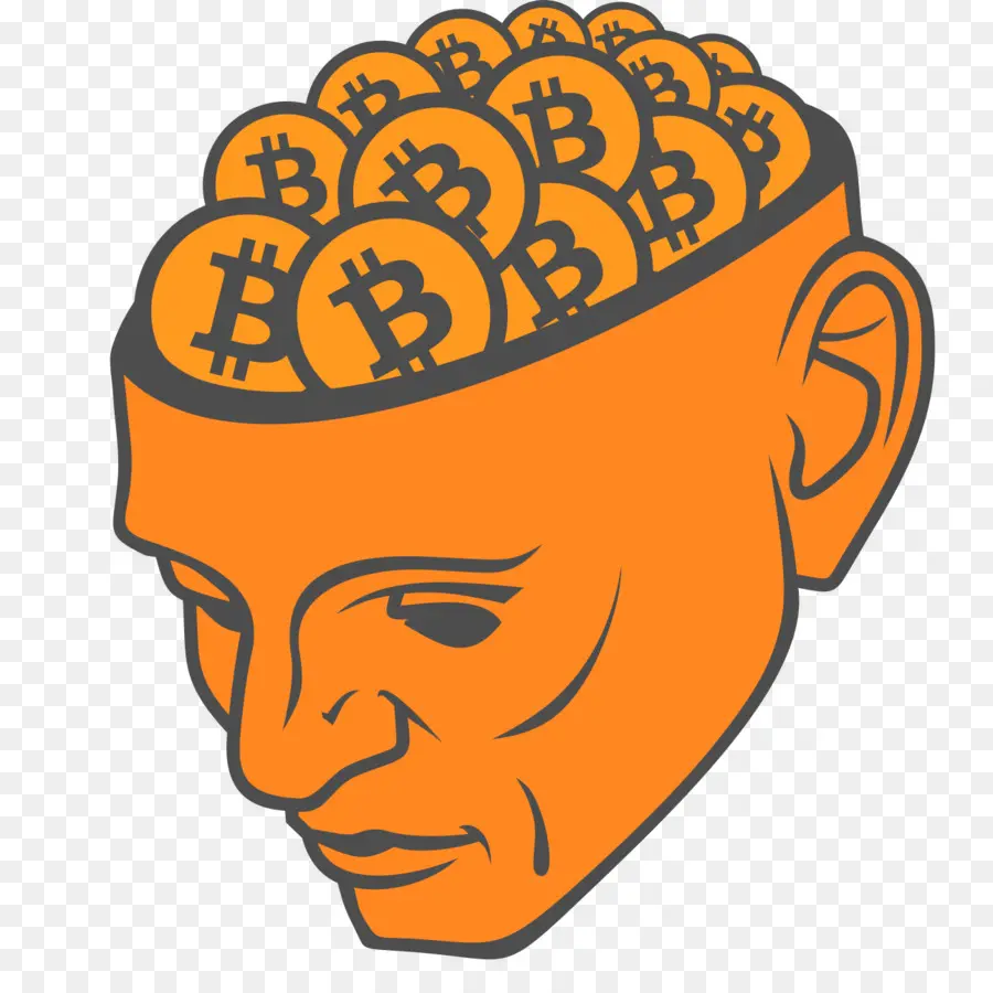 Cerebro Bitcoin，Criptomoneda PNG