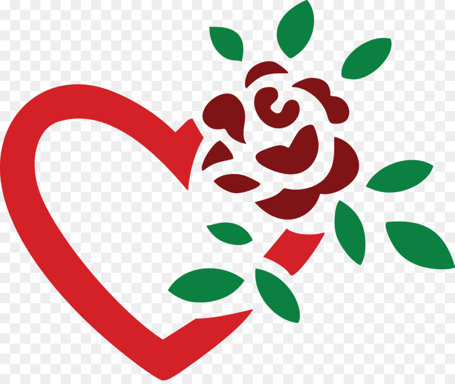 Corazón，Rosa PNG