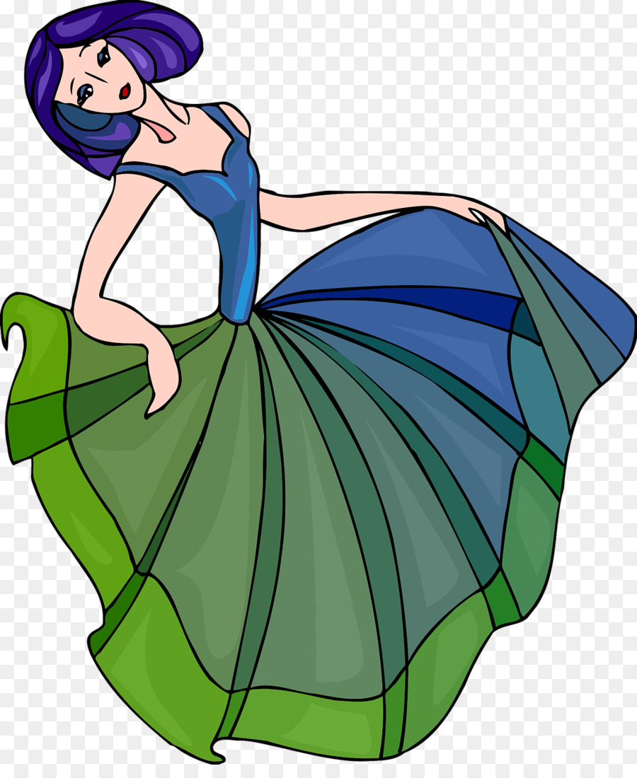 Mujer Bailando，Vestido PNG