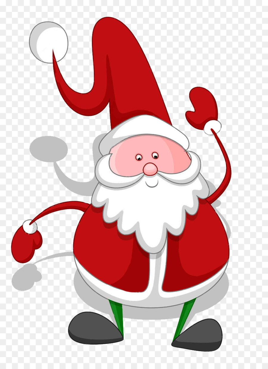 Papá Noel De Dibujos Animados，Navidad PNG