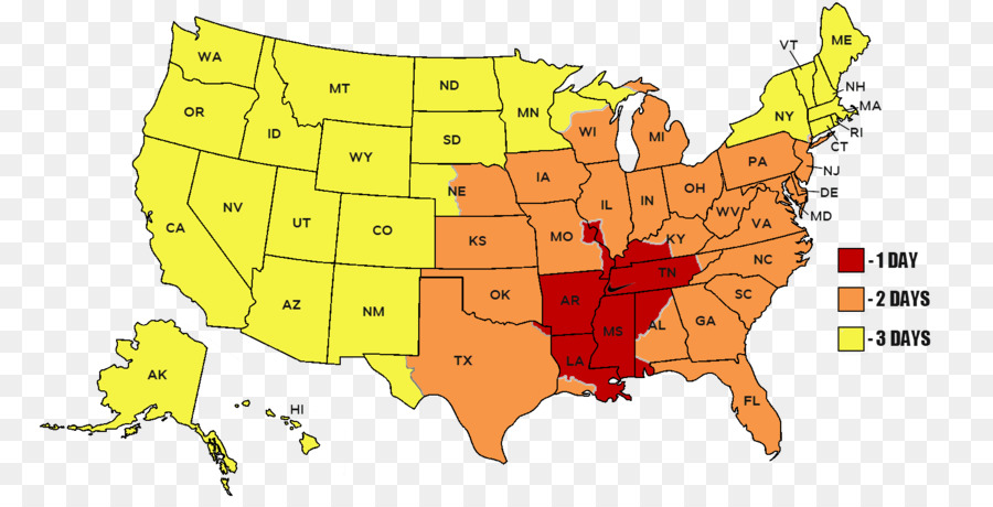 Estados Unidos，Mapa Del Tiempo PNG