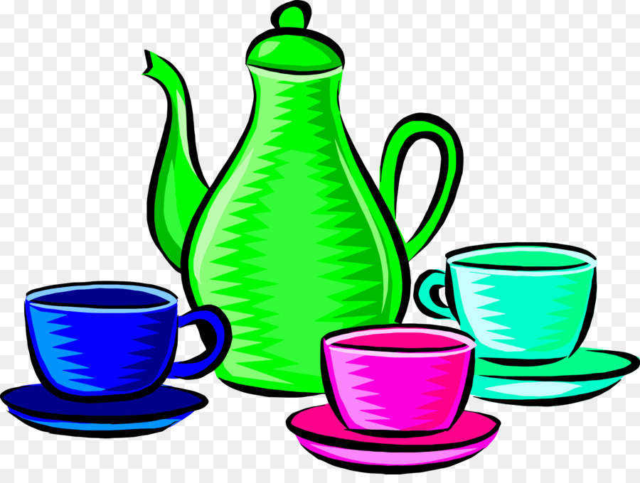 Tetera Y Tazas，Juego De Té PNG