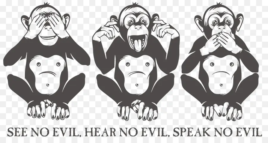 Los Tres Monos Sabios，Royaltyfree PNG