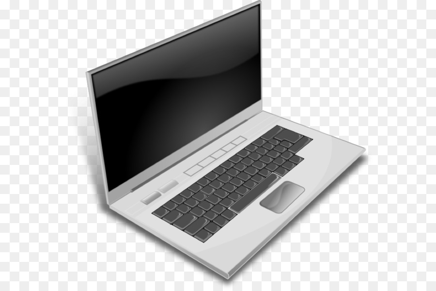 Laptop Negra，Teclado PNG