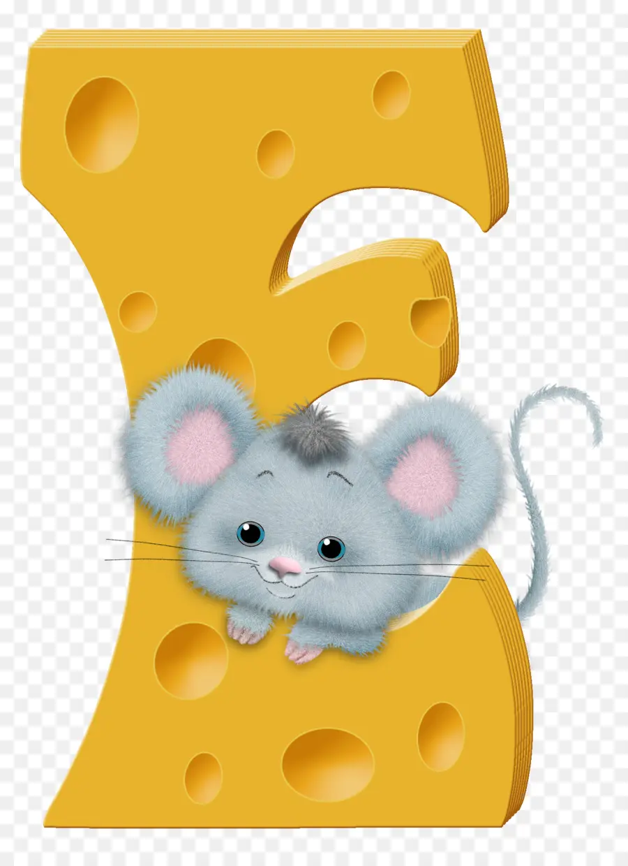 Ratón En Queso Letra H，Dibujos Animados PNG