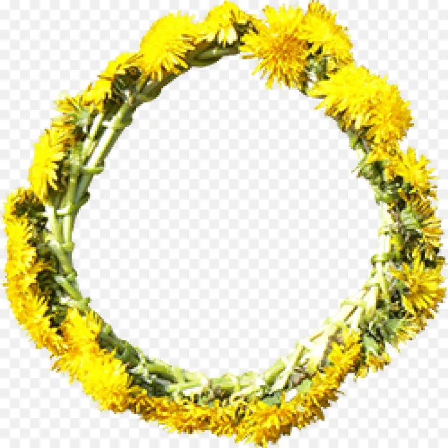 Corona De Flores De Diente De León，Diente De León PNG