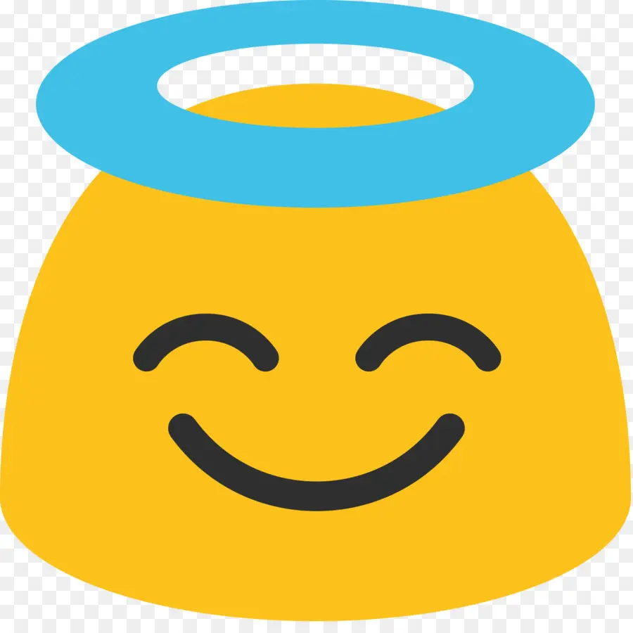 Cara Sonriente Con Halo，Cara Sonriente PNG