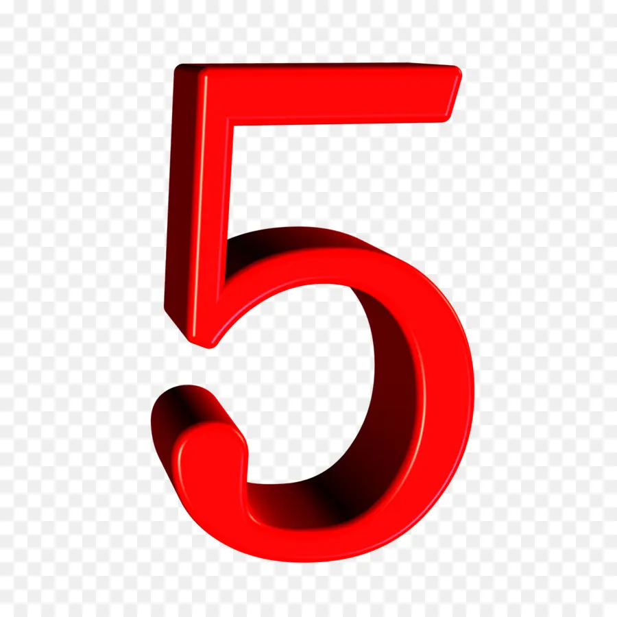 Numero 5，Rojo PNG