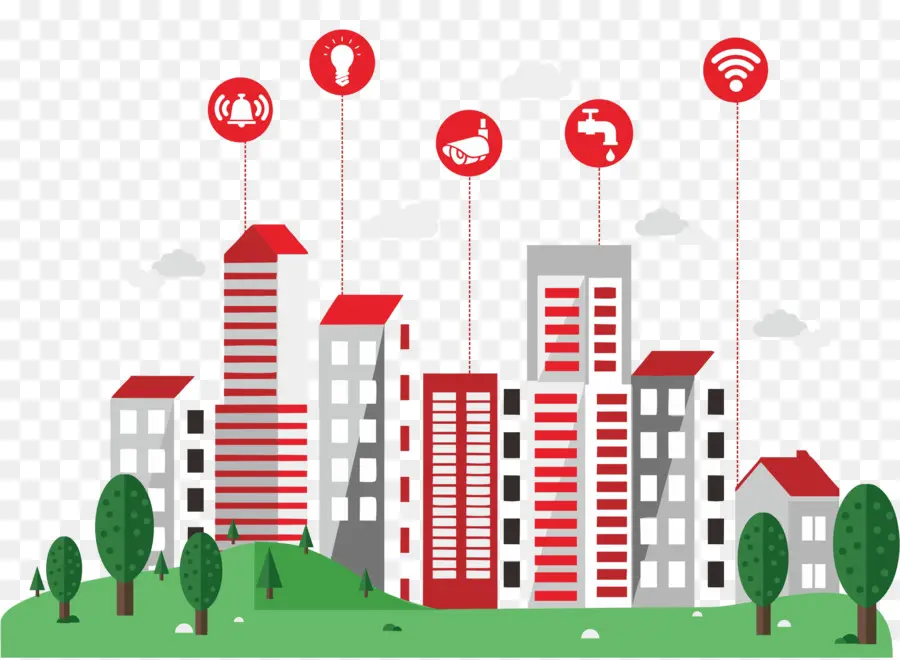 Smart City，Automatización De Edificios PNG