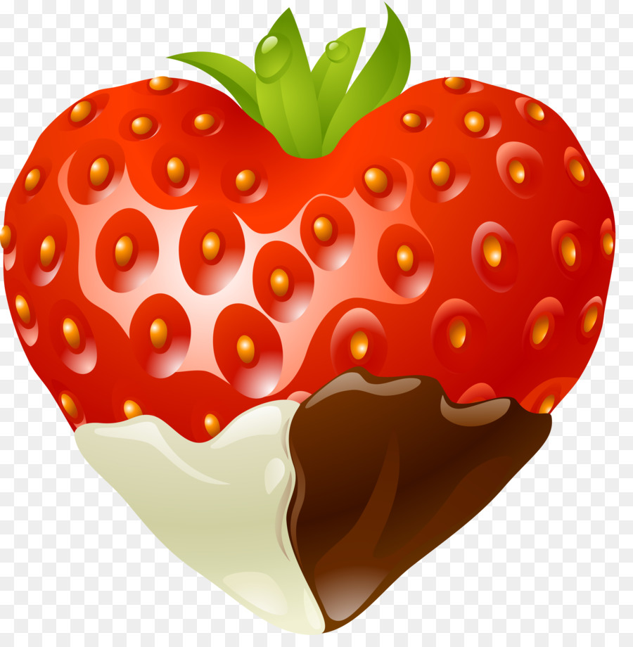 Fresas，En Forma De Corazon PNG